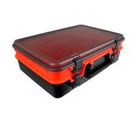 Fishing Tackle Box - 2 Layer Tote-All Lure Case | Time Managed Accessory Organizer for Lake Shore Catfish River Stream Shore | Portabl Storage Container