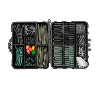 Fishing Tackle Box Fully Loaded, 277 PCS Carp Tackle Set, Portable fishing Gear Kit, Including Various Accessories, Hooks, for Carp, Trout, Sea Fishing & Freshwater, Gift for Men