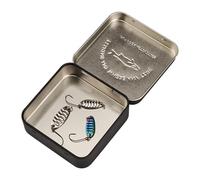 Fishing Tackle Box | Portable Iron Lure Storage | Pocket Tackle Box - for Saltwater Gear Hardware Tool Freshwater Boat Man Boy