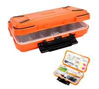Fishing Tackle Box,RoadLoo Fish Storage Box Multifunctional Plastic Accessories Waterproof Lure Swivel Hook Bait Kit for Storage and Organization of Fish Accessories Tools (Orange))