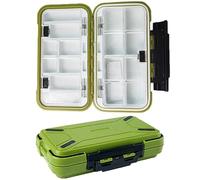 Fishing Tackle Box,RoadLoo Fishing Storage Box Multifunctional Plastic Fish Accessories Waterproof Lure Swivel Hook Bait Kit for Storage and Organization of Fish Accessories Tools (Green)