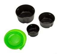 Fishing Tackle Box Set with Earthworm Storage Boxes Featuring Breather Holes to Keep Live Bait Fresh PP Construction 3 Pieces (Green)