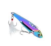 Fishing Tackle Metal All Water Layer Long Throw Colorful Vibration Sequins Long Shot Full Swimming Layer Vibration Tremor Bait for Fishing(12G)