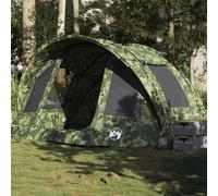 Fishing Tent 2 Person Camouflage Pattern Waterproof 185T Polyester PU Coated 330 x 315 x 176 cm Lightweight Camping Tent with Carry Bag for Outdoor Fishing