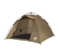 Fishing Tent 4-Person Lightweight Camping Tent Camouflage Quick Release vidaXL