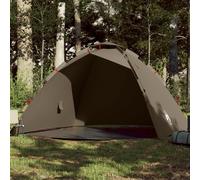 Fishing Tent Olive Green 260x246x180cm 190T Polyester PU Coating 4-Person Quick