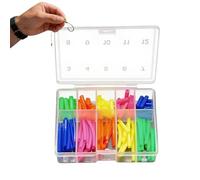 Fishing Terminals Leader Set - Coloured, Portable Sturdy Tube with Storage Box - Carp Mounting Kit - For Holiday, Birthday, River, Lake, Pond, Reservoir, Shallow Freshwater