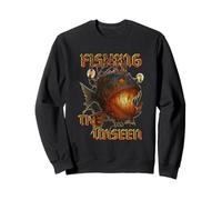 Fishing the Unseen - Graphic Vintage Anglerfish Sweatshirt