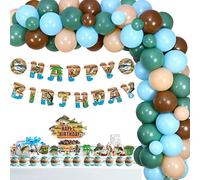 Fishing Theme Birthday Decorations Balloon Garland Kit Fishermen Bday Gone Fishing Birthday Party Decorations Fish Happy Bday Banner Fishing Theme Birthday Cake Cupcake Toppers for Adults Birthday