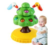 Fishing Toy,Sorting Puzzle | Magnetic Woodpecker Tree Shape Picking Fruit Rotating Educational Activity with Sound Light for Hand-Eye Coordination Kids Age 3+ Preschool
