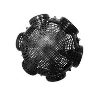 Fishing Trap Cage - Crab Pot for Lobster, Portable Catch Net | Compact Foldable Container Design, Multi Entry Mesh Build with Tight Ventilation for Shrimp Crayfish and Small Fish Water Retrieval Tasks