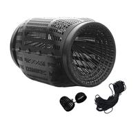 Fishing Trap - Large Mouth Eel and Crayfish Trap, Portable Crab Cage, Multi-Purpose Fish for Shrimp, Turtle, Conch, Saltwater and Freshwater Lakes, Rivers, Ponds | Single-In-Out Design 12.4×7