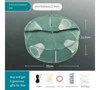 Fishing Trap with Three or Six Funnel Entry Points for Easy Catch, Made with Collapsible Reinforced Nylon Mesh, Multiple Size Options from 30cm to 46cm (D)