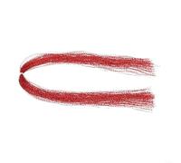 Fishing Tying Nylon Strips with For Crystal Twisted Aesthetic for Fly Tying For Jig Hook Lure Building Bait Customization and Hook Decoration (red)