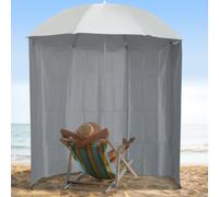 Outsunny 2.2M Outdoor Parasol Fishing Umbrella Beach Sun Shelter w/ Carry Bag