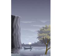 Fishing under the moonlight-300 Wooden Puzzle Sets for Families: A Variety of Skill-Enhancing Puzzle Games (14 years+)