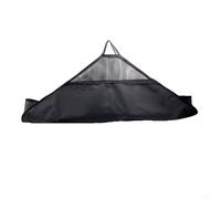 Fishing Unhooking Mat, Weigh and Measure Sling, Heavy Duty Fish Bags with Ruler PVC Black for Carp Bass Smoothhounds Spiritfish Pollack