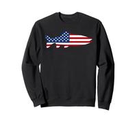 Fishing US American Flag Trout Fish Fisherman Sweatshirt