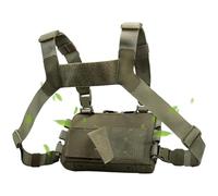 Fishing Vest Harness - Waterproof Adjustable Chest Storage Pack, Lightweight Breathable Outdoor Utility Organizer Bag | Reliable Companion For Hydration Fitness Outdoor Training Sports Activities