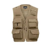 Fishing Vest Outdoor Work Vests Hbufnha Unisex Hunting Travel Photography Safari Vest With Multi Pockets - - XXXL