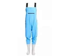 Fishing Waders, PVC Hip Waders Multicolor Sizes 4.5-7(Blue,5)