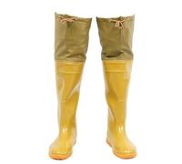 Fishing Waders With Non-Slip Cleated Sole, Mud Boots Breathable And Waterproof For Men And Women, Tall Rain Boots For Fly Fishing And Hunting (Color : Yellow, Size : 5.5 UK)