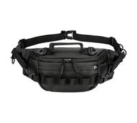 Fishing Waist Bag - Waterproof Tackle Storage, Adjustable Waist Strap, Multi Pocket Organizer | Durable Fanny Pack Outdoor Fishing Tackle Bag for Men, Women, Fly Fishing, Hiking, Camping, Tackle