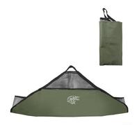 Fishing Weigh Sling Bag for Fish Measuring and Unhooking with Large Mesh Storage Mat for Secure Fish Handling and Transport (Fish bag - green)