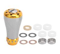 Fishing Wheel Conversion Handle Metal Knob Tackle Accessory Comfortable Use for Casting Spinning Reel (Starlight Gunmetal)