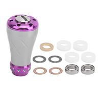 Fishing Wheel Conversion Handle Metal Knob Tackle Accessory Comfortable Use for Casting Spinning Reel (Star gun purple)