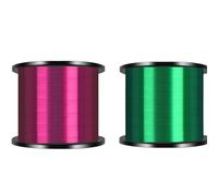 Fishing Wire 1000m Monofilament Nylon Fishing Line 2 Packs Invisible Main Saltwater Accessories(Red Green,0.205mm-1.5)