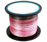 Fishing Wire 8 Strands 4 Braided 1000M 3000M Fishing Line Multifilament PE For Carp Saltwater(8X-Pink,500M-1.0-20LB)