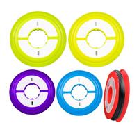 Fishing Wire Small Spools, Empty Spool for Fishing Wire, Fishing Guide Storage Set of 5 Fisherman Wire Organizer Silicone, Closed Angel Coil Accessories, the Spool Spool -Accessory