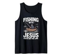 Fishing with Jesus Faith On The Line Tank Top