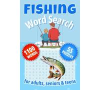 Fishing Word Search Puzzle Book 6x9: Engaging Brain Games Word Find | 50+ Puzzles with 1100 Fishing-Themed Words for Adults, Seniors or Teens | Funny Gift for Dad, Grandpa & Father-in-Law