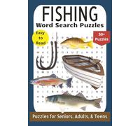 Fishing Word Search Puzzles: Easy to Read Word Search Puzzle Book About Fishing, Fish, Outdoors, and More | 110 Pages | 50+ Puzzles | 6x9 inches | Perfect for Vacations, Holidays, & Relaxation