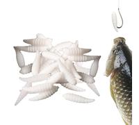 Fishing Worm, Fishing Worm Kit for Bass ,50pcs Bread Worm Float Baits | Soft Baits for Pike, Snakehead, Sun Bass, Saltwater