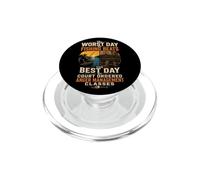 Fishing Worst Day Beats Anger Management Funny Angler Gift PopSockets PopGrip for MagSafe