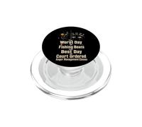 Fishing Worst Day Beats Anger Management Funny Angler Gift PopSockets PopGrip for MagSafe