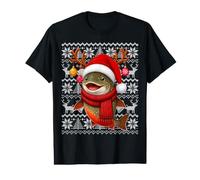Fishing Xmas Ugly Sweater Festive Brook Trout Fish Christmas Value Graphic T-Shirt