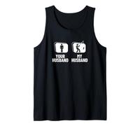 Fishing Your Husband My Husband Wife Funny Fishing Tank Top