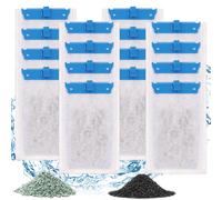 fishkeeper 16 Pack Medium Filter Cartridges Compatible with Tetra Whisper Bio-Bag Filters Replacement Filter Cartridges for Whisper Filters 10i / IQ10 / PF10 and TetraFauna ReptoFilter(Ready to Use)