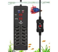 fishkeeper 500W Submersible Aquarium Heater - Ultra-Safe Digital Fish Tank Heater for 53-130 Gallon, Leaving Water Auto Power-Off, PID Intelligent Fast Heating, 59°F-93°F Accurate Temperature Control