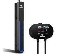 fishkeeper Aquarium Heater with Intelligent LED AlarmTemperature Controller, 500W Submersible Fish Tank Heater for 66-135 Gallon, Leaving Water Automatically Stop Heating, for Freshwater Saltwater