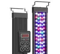 fishkeeper Smart LED Aquarium Light with One-Button Real-Time Sync, 24/7 Mode Full Spectrum Fish Tank Lights, 9 Colors DIY, 9 Timer, 10 Brightness IP68 Waterproof Aquarium Plant Light for 32-40 inch