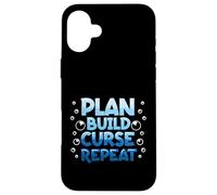 Fishkeeping Plan Build Curse Repeat Aquascaping Case for iPhone 16 Plus