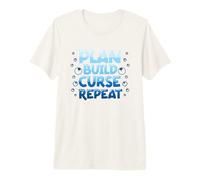 Fishkeeping Plan Build Curse Repeat Aquascaping Premium T-Shirt