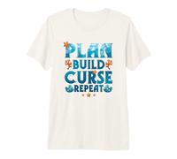 Fishkeeping Plan Build Curse Repeat Aquascaping Premium T-Shirt