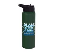 Fishkeeping Plan Build Curse Repeat Aquascaping Stainless Steel Insulated Water Bottle