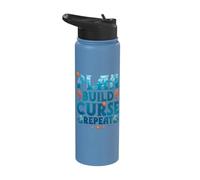 Fishkeeping Plan Build Curse Repeat Aquascaping Stainless Steel Insulated Water Bottle